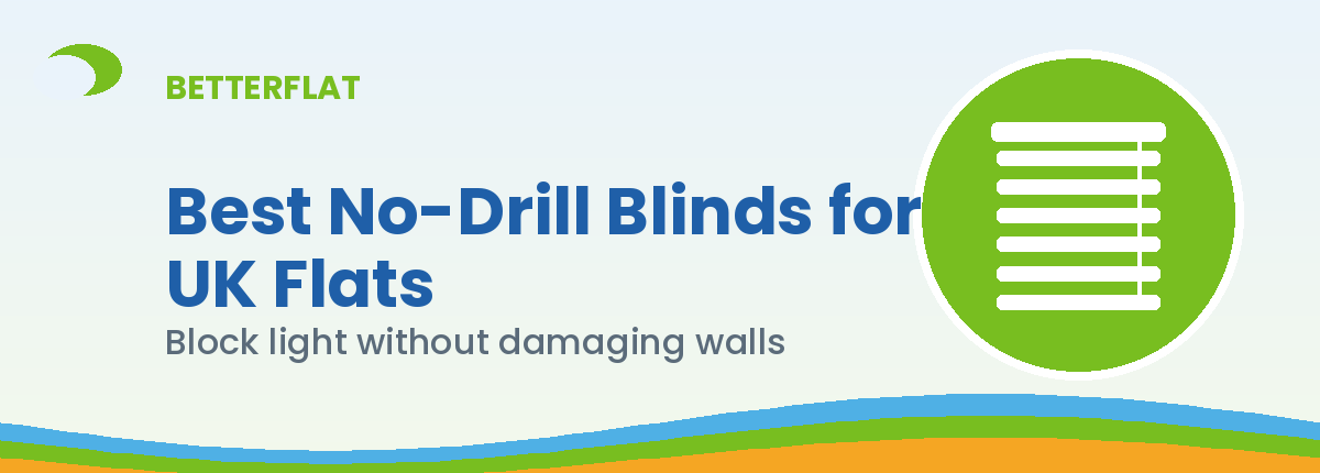 Illustration: best no drill blinds — BetterFlat