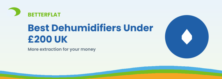 Best Dehumidifiers Under £200 UK — BetterFlat buying guide banner