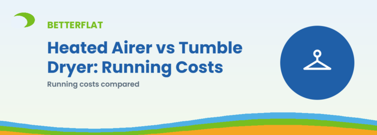 Heated Airer vs Tumble Dryer: Running Costs — BetterFlat buying guide banner
